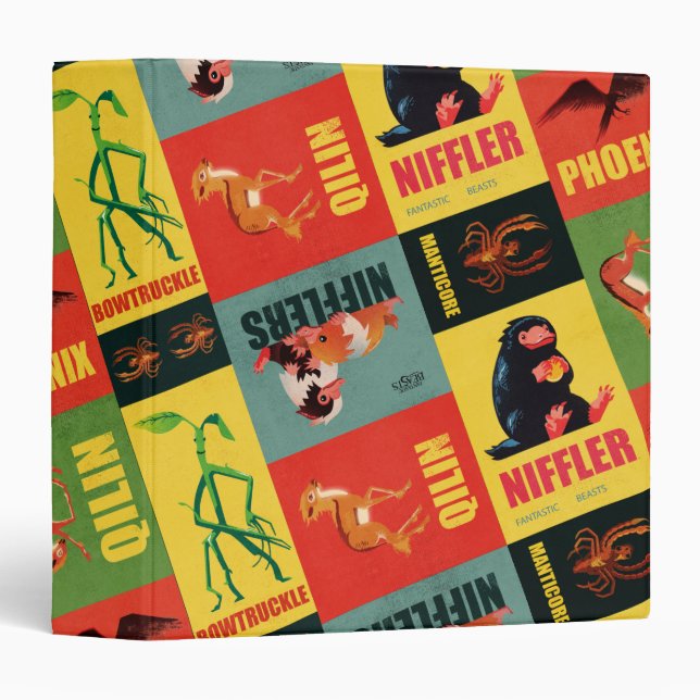 Fantastic Beasts Vintage Pattern Binder (Front/Spine)