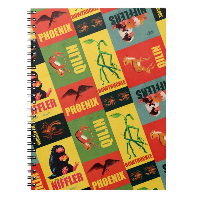 Fantastic Beasts Vintage Pattern Notebook (Front)