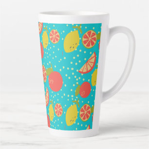 Fantastic citrus pattern  latte mug