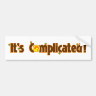 Fantastic Contraption: It's Complicated Bumper Sticker