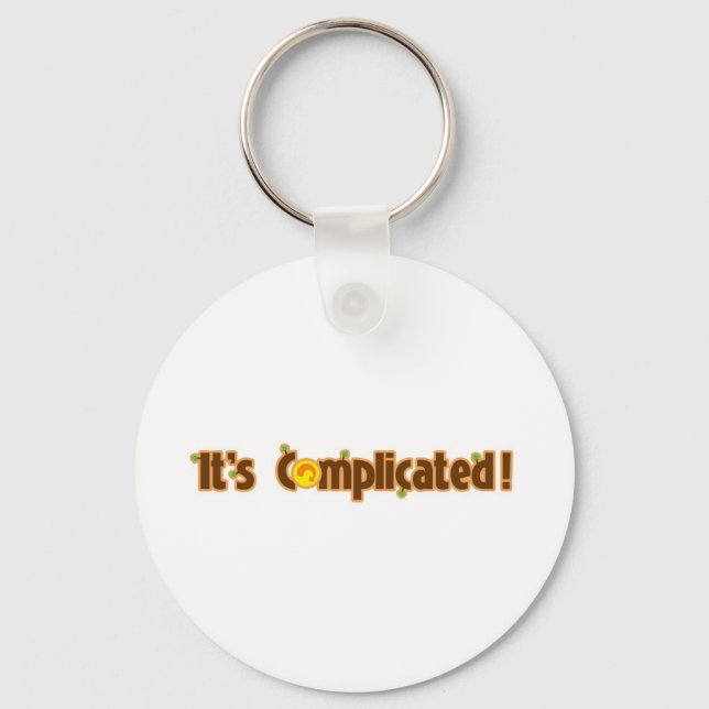 Fantastic Contraption: It's Complicated Keychain (Front)