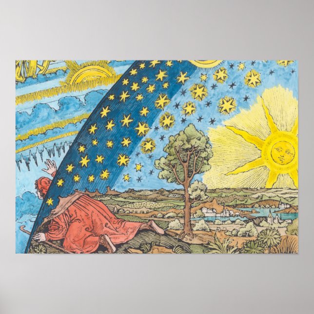 Fantastic Depiction of the Solar System Poster (Front)