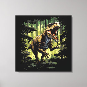 Fantastic dinosaur T-Rex Design Canvas Print