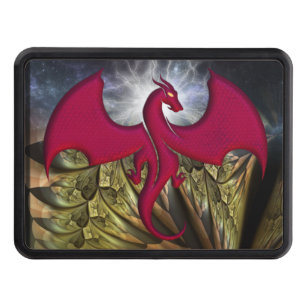 Fantastic Dragon Lightning   Trailer Hitch Cover