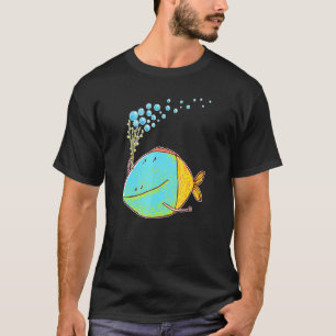 Fantastic Fabulous Colourful Fish With Bubbles T-Shirt