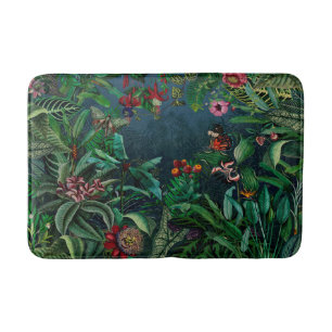 Fantastic Fabulous Midnight Rainforest Bath Mat