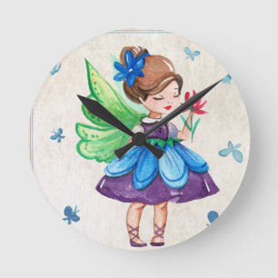 Fantastic Fairy Round Clock