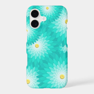 Fantastic Fantasy Flowers-Turquoise