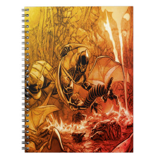 Fantastic figure in comic style notebook