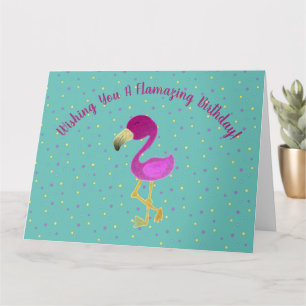 Fantastic Flamingo Holiday Postcard