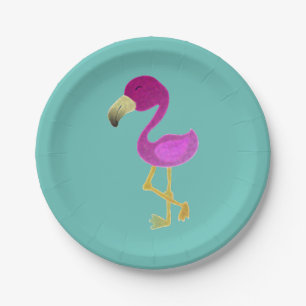 Fantastic Flamingo Paper Plate
