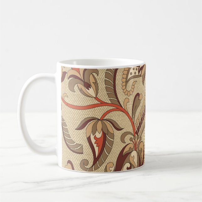 Fantastic Floral: Dreamy Seamless Pattern. Coffee Mug (Left)