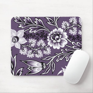 Fantastic Flowers (Plum) Fine Art Mouse Pad