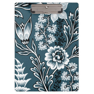 Fantastic Flowers (Slate Teal) Fine Art Clipboard