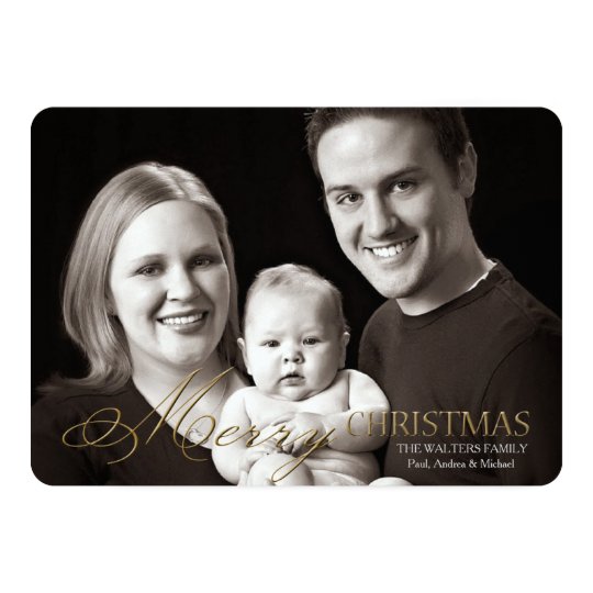 Fantastic Font Photo Holiday Card