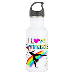 FANTASTIC GYMNAST GIRL I LOVE GYMNASTIC DESIGN 532 ML WATER BOTTLE