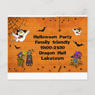 Fantastic Halloween invite party children custom B Flyer
