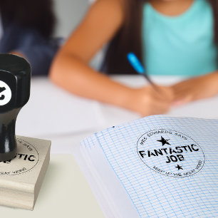 Fantastic Job Personalized Teachers Rubber Stamp