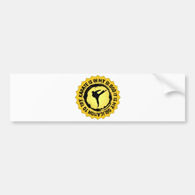 Fantastic Karate Seal Bumper Sticker (Front)
