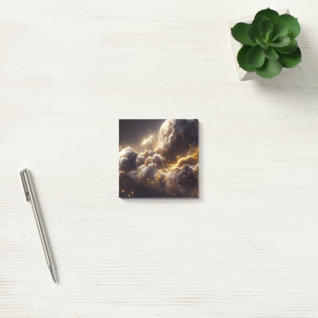 Fantastic Nebula Abstract Space 12 Post-it Notes (Office)