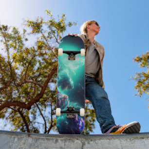 Fantastic Nebula Abstract Space 8 Skateboard