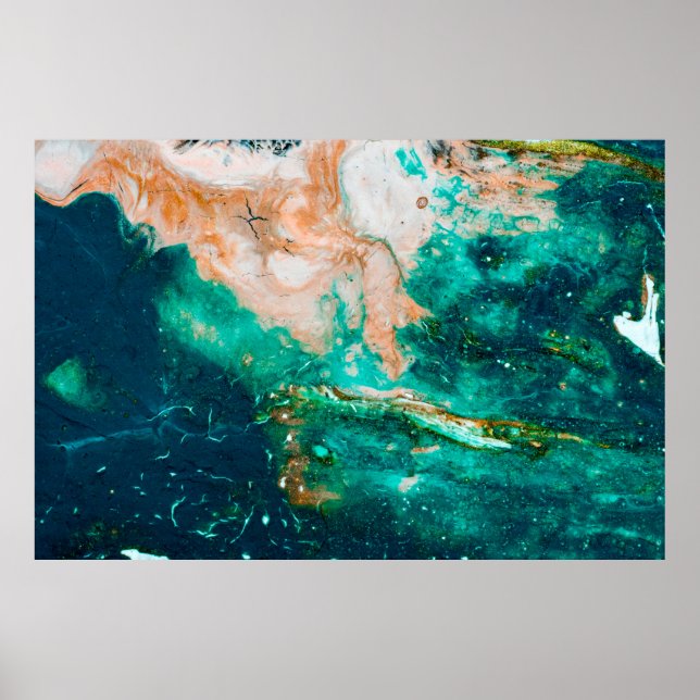 Fantastic Patterns of Colors and Paints abstract,b Poster (Front)