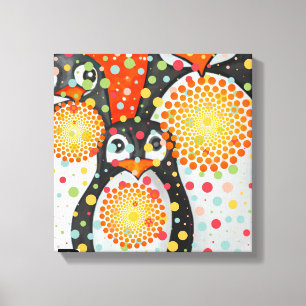 Fantastic Penguins Canvas Print