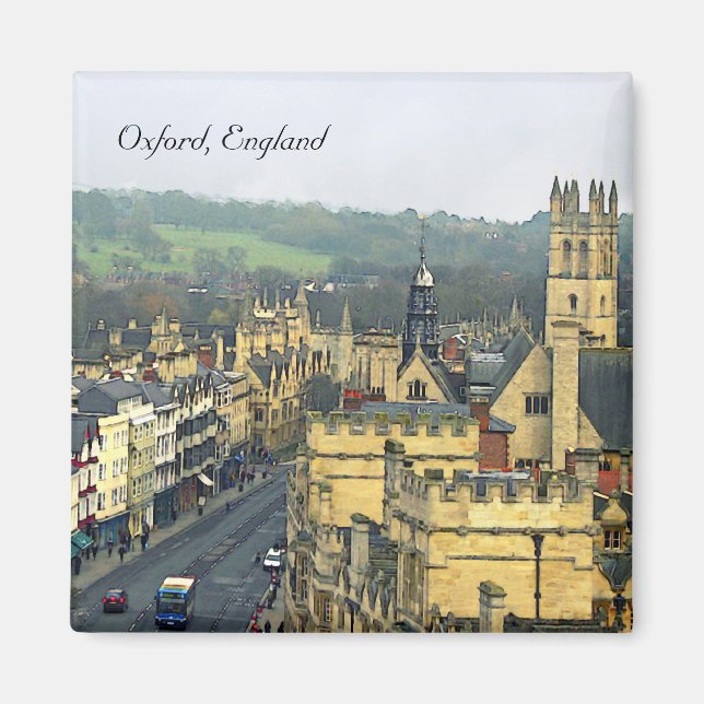 Fantastic View, Oxford, England, High Street #3 Magnet (Front)