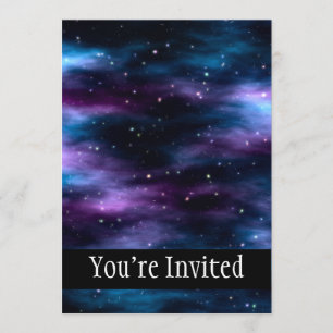 Fantastic Voyage Space Nebula Invitation