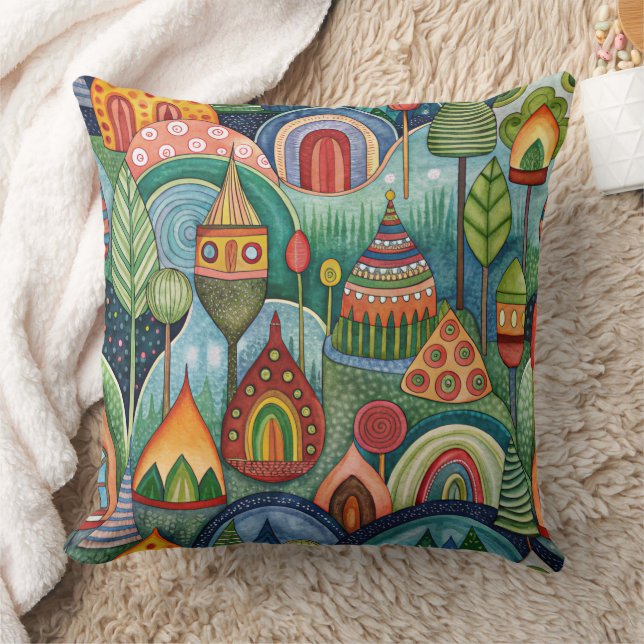 Fantastic World  designer cushion (Blanket)