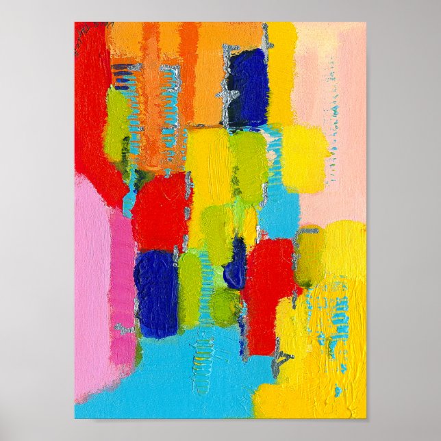 Fantastical Abstract Painting by Kris Taylor Poster (Front)