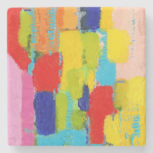 Fantastical Abstract Painting by Kris Taylor Stone Coaster