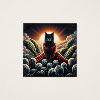 Fantastical Digital Art: Night Sky Cat Surrounded 