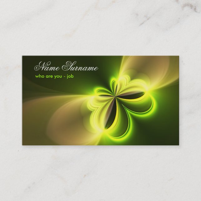 fantastique abstraction conception carte de visite (Devant)