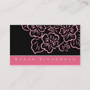 Fantastique Carte de visite rose Rose