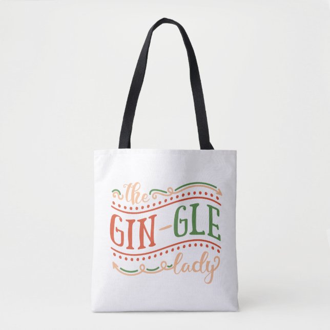 Fantastique Gin-gle Lady Noël | SAC FOURRE-TOUT (Devant)