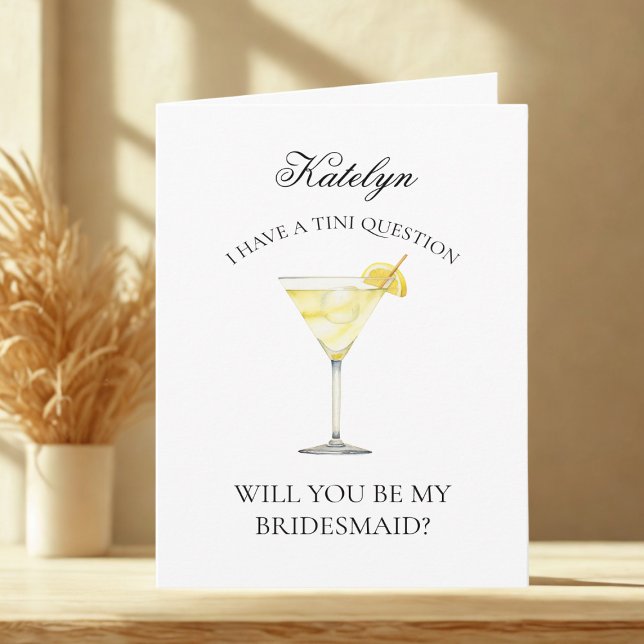 Fantastique Lemon Martini Serez-Vous Ma Carte D'Ép (Créateur téléchargé)