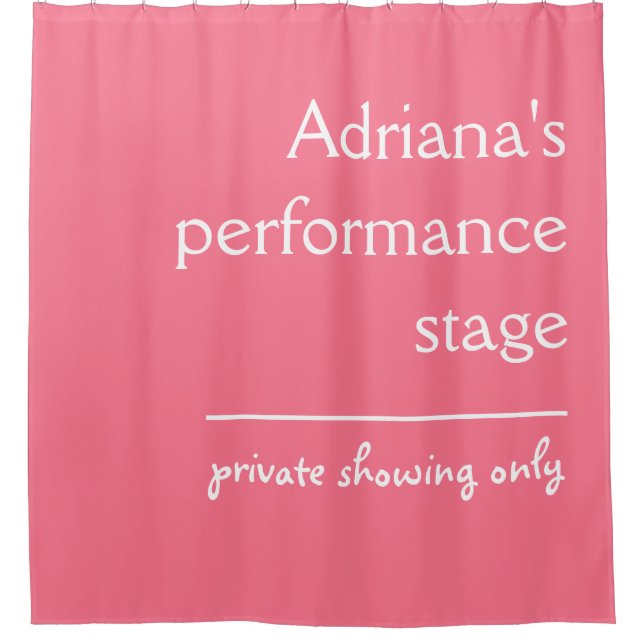 Fantastique rideau de douche couleur et texte pers (Devant)