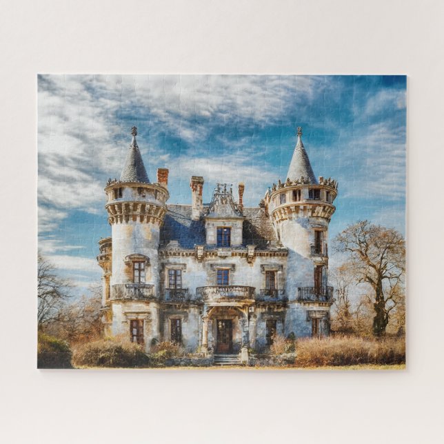 Fantasy Abandoned Ruins of French Castle Jigsaw Puzzle (Horizontal)