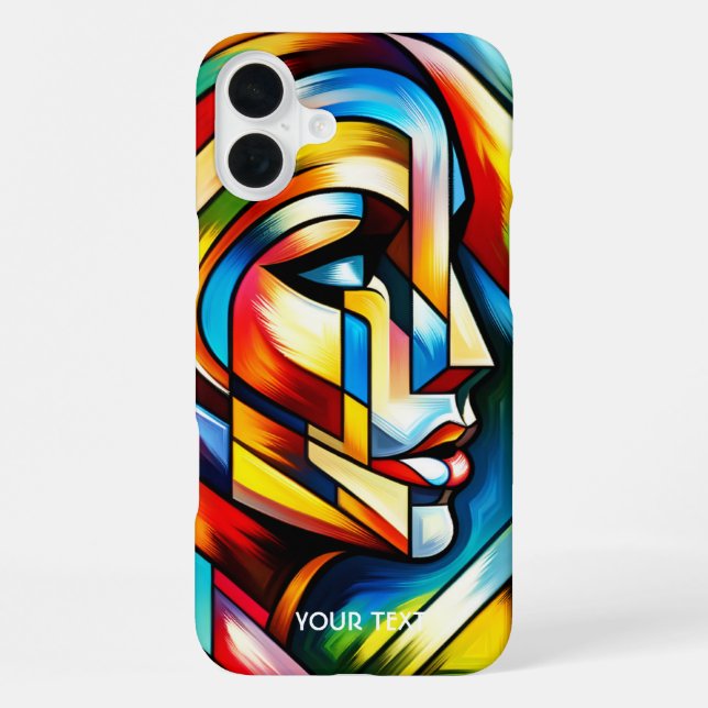 Fantasy Abstract Stained Glass iPhone Case (Back)