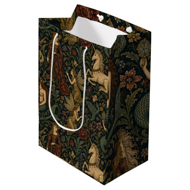 Fantasy Academia Feminine  Medium Gift Bag (Front Angled)