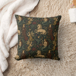 Fantasy Academia Feminine  Throw Pillow
