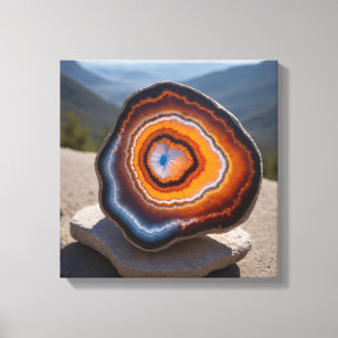 Fantasy Agate Nodule Canvas Print