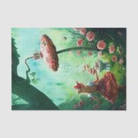 Fantasy Alice in Wonderland Decoupage