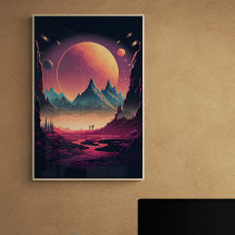 Fantasy Alien Landscape AI Art #4 | Colourful
