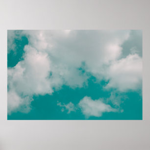 Fantasy and vintage dynamic cloud and sky with gru poster