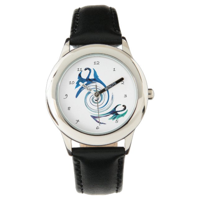 Fantasy Animal Blue Dragons Watch (Front)