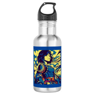 Fantasy Anime Hero 3 - Japanese Woodcut 532 Ml Water Bottle