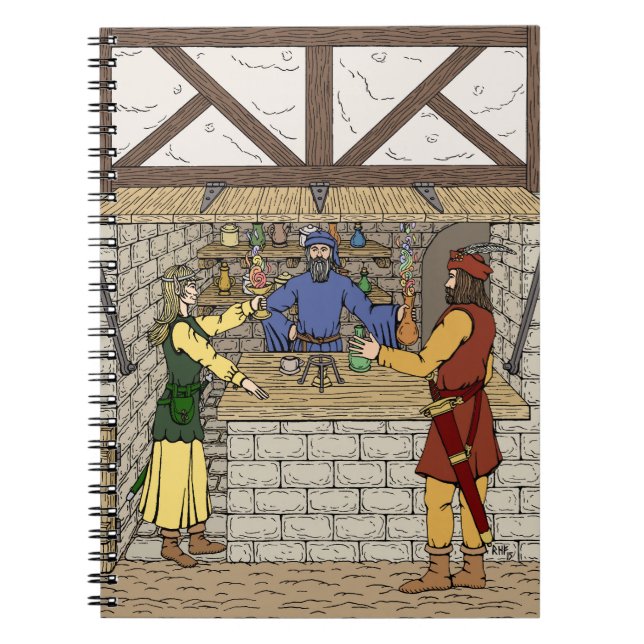 Fantasy Apothecary Shop Notebook (Front)