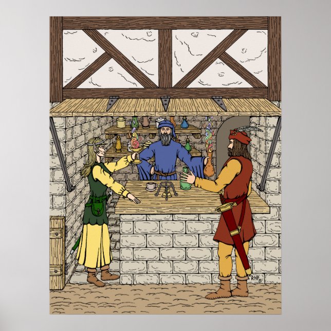 Fantasy Apothecary Shop Poster (Front)